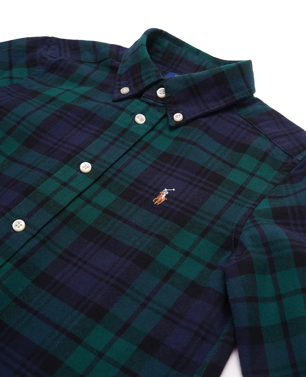 Детская хлопковая рубашка Polo Ralph Lauren Kids 323878879002, разноцветный цвет • Купить в интернет-магазине Kameron