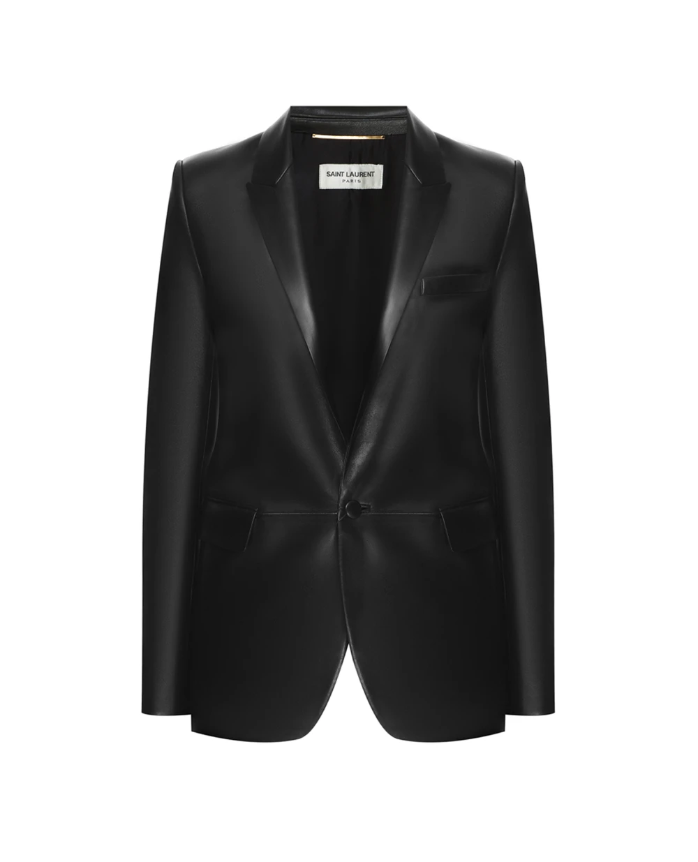 Кожаный жакет Saint Laurent 536465-YC2TE, черный цвет • Купить в интернет-магазине Kameron