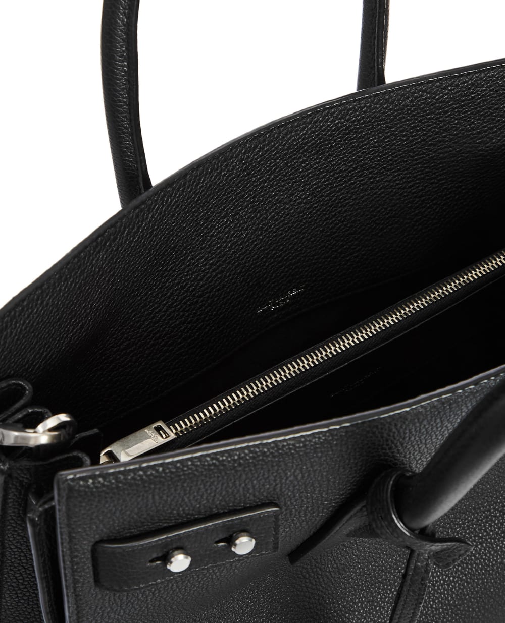 Кожаная сумка Saint Laurent 464960-DTI0E-, черный цвет • Купить в интернет-магазине Kameron