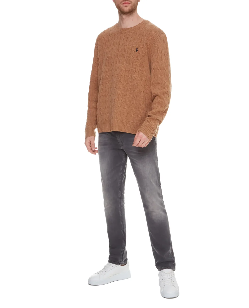 Шерстяной свитер Polo Ralph Lauren 710719546010, коричневый цвет • Купить в интернет-магазине Kameron