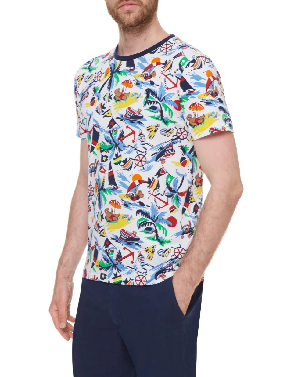 Футболка Polo Ralph Lauren 710835281001, разноцветный цвет • Купить в интернет-магазине Kameron