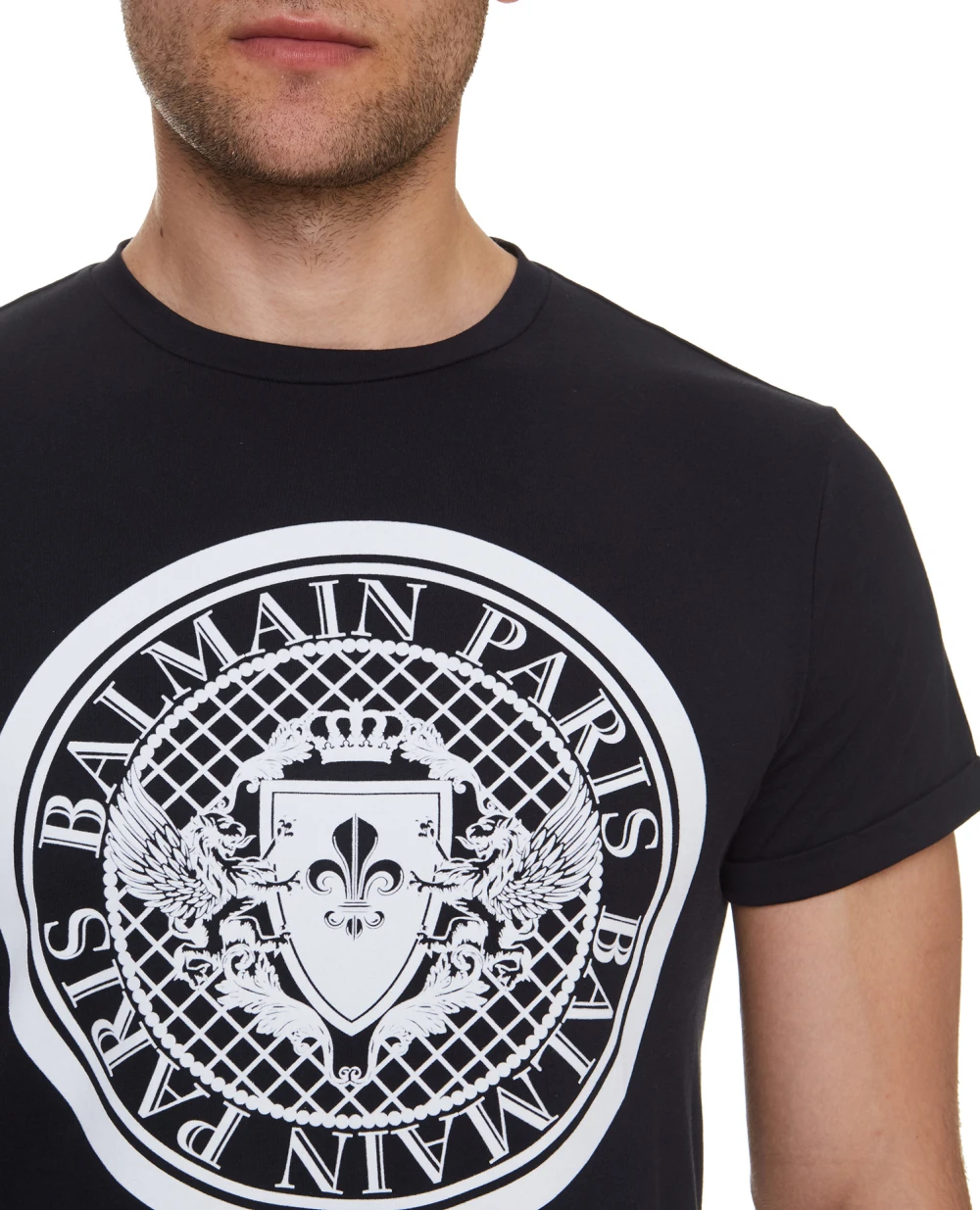 Футболка Balmain WH1EF010B144, черный цвет • Купить в интернет-магазине Kameron