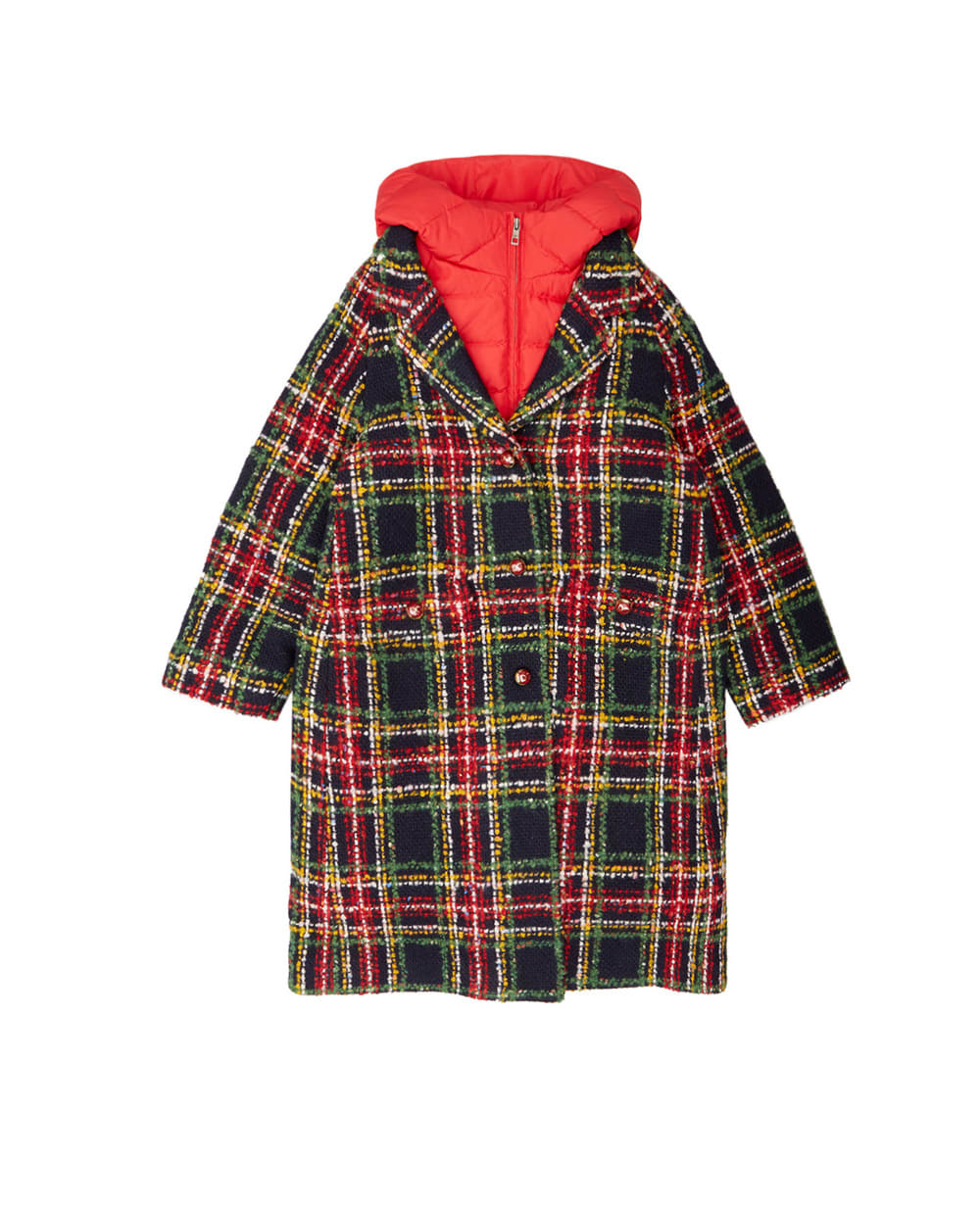 Детское пальто Dolce&Gabbana Kids L53C91-G7WXU-S, разноцветный цвет • Купить в интернет-магазине Kameron