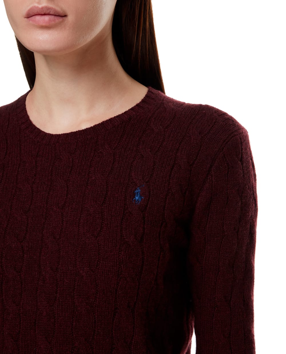 Шерстяной джемпер Polo Ralph Lauren 211525764082, бордовый цвет • Купить в интернет-магазине Kameron