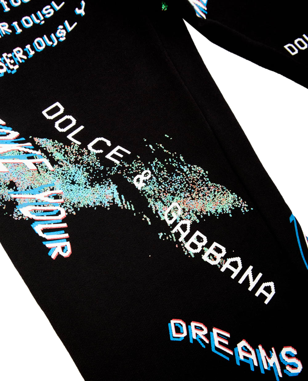 Детские спортивные брюки Dolce&Gabbana Kids L4JPDZ-G7BMH-S, черный цвет • Купить в интернет-магазине Kameron