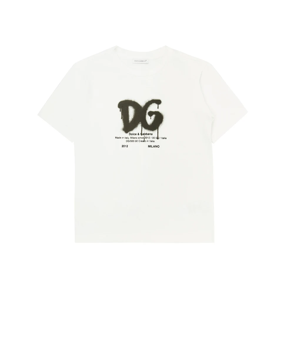 Футболка Dolce&Gabbana Kids L4JTDM-G7A8G-B, белый цвет • Купить в интернет-магазине Kameron