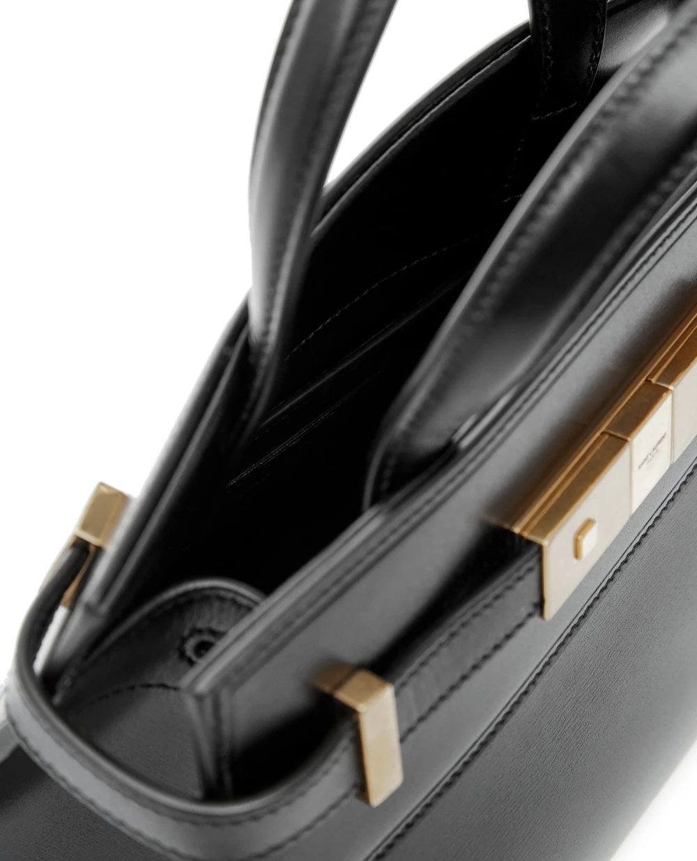 Кожаная сумка Manhattan Saint Laurent 593741-0SX0W, черный цвет • Купить в интернет-магазине Kameron