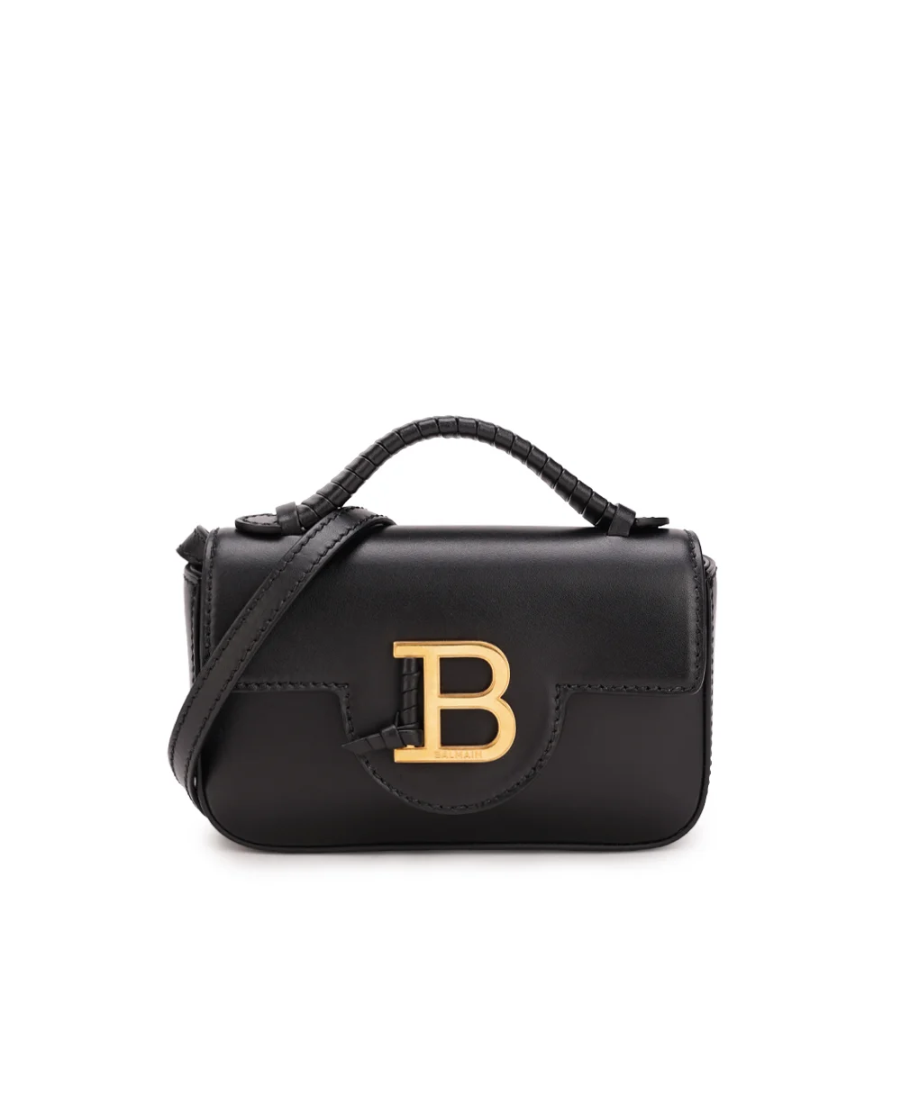 Кожаная сумка B-Buzz Balmain BN1DG811LAVE, черный цвет • Купить в интернет-магазине Kameron