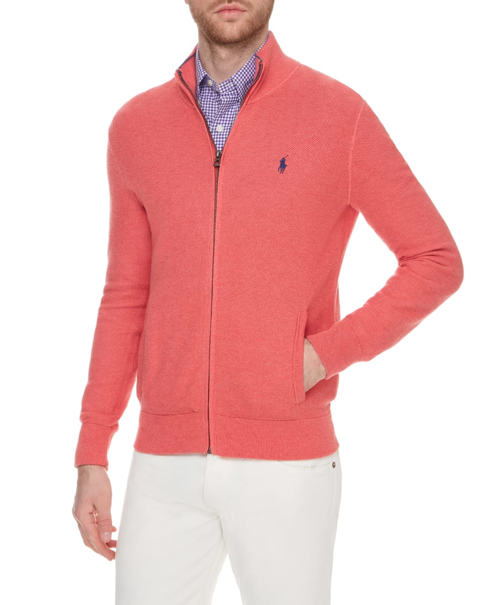Кардиган Polo Ralph Lauren 710692706003, коралловый цвет • Купить в интернет-магазине Kameron