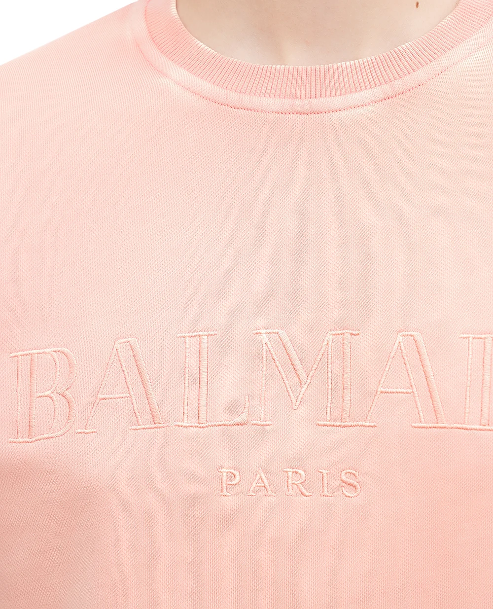 Світшот Balmain DF1JO006BC72, рожевий колір • Купити в інтернет-магазині Kameron