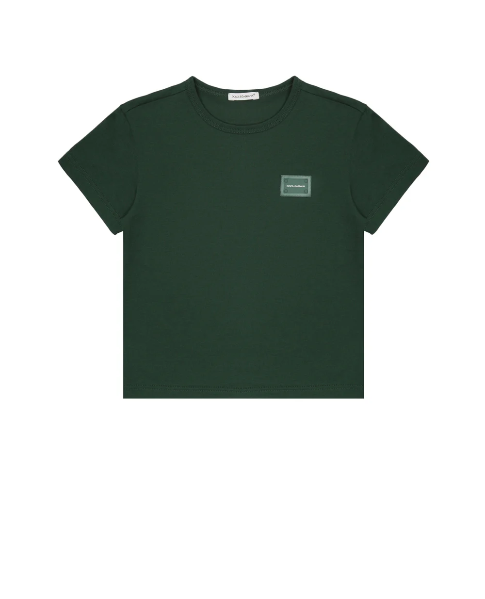 Футболка Dolce&Gabbana Kids L4JT7T-G7OLK-S-, зеленый цвет • Купить в интернет-магазине Kameron