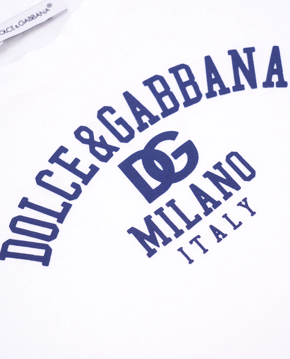 Детская футболка Dolce&Gabbana Kids L1JTEV-G7G3V, белый цвет • Купить в интернет-магазине Kameron