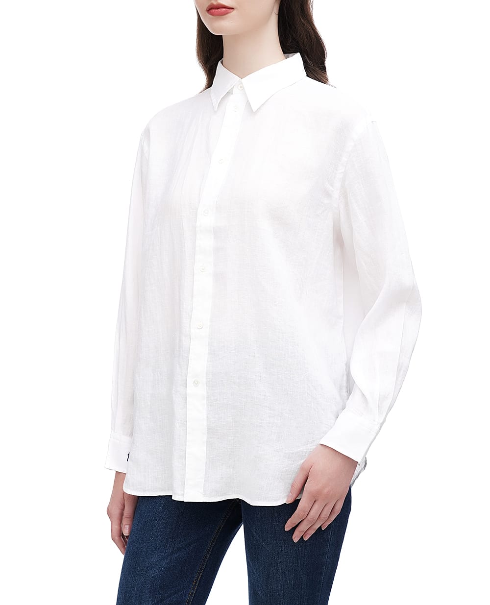 Льняная рубашка Polo Ralph Lauren 211892370004, белый цвет • Купить в интернет-магазине Kameron