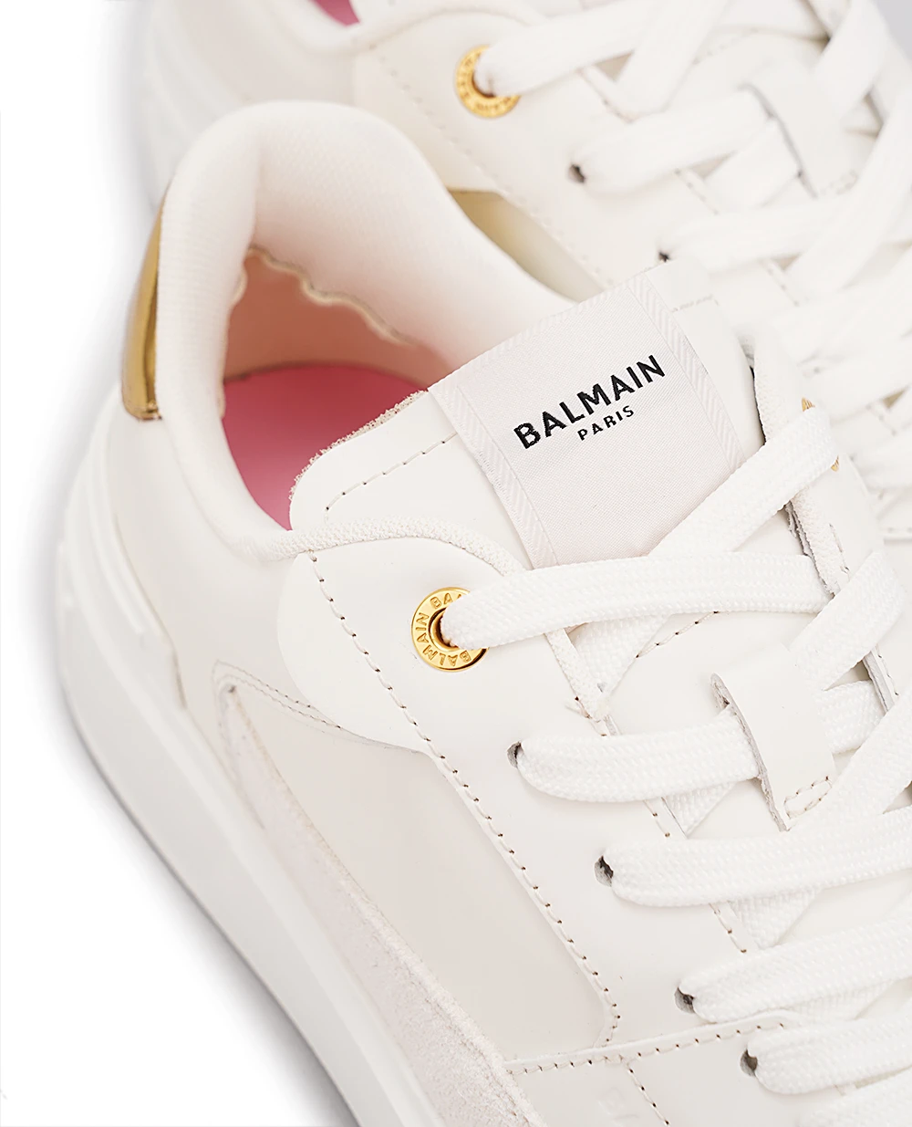 Кеды B-Court Flip-Calf Balmain DN1VI727LTCM, белый цвет • Купить в интернет-магазине Kameron