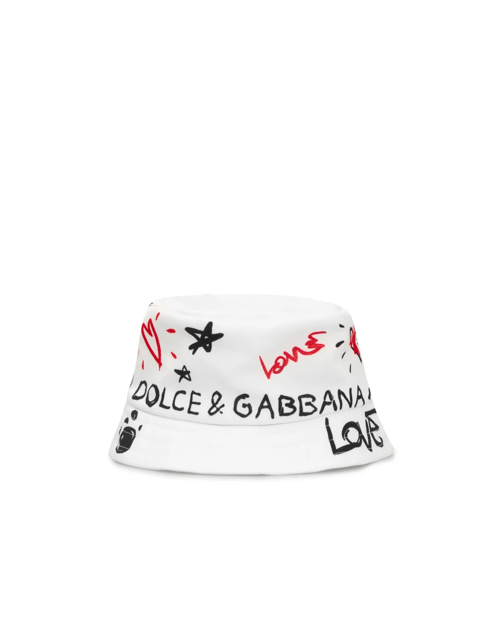 Подарочный набор (ромпер, панама) Dolce&Gabbana Kids L1JO4E-G7B8W, белый цвет • Купить в интернет-магазине Kameron
