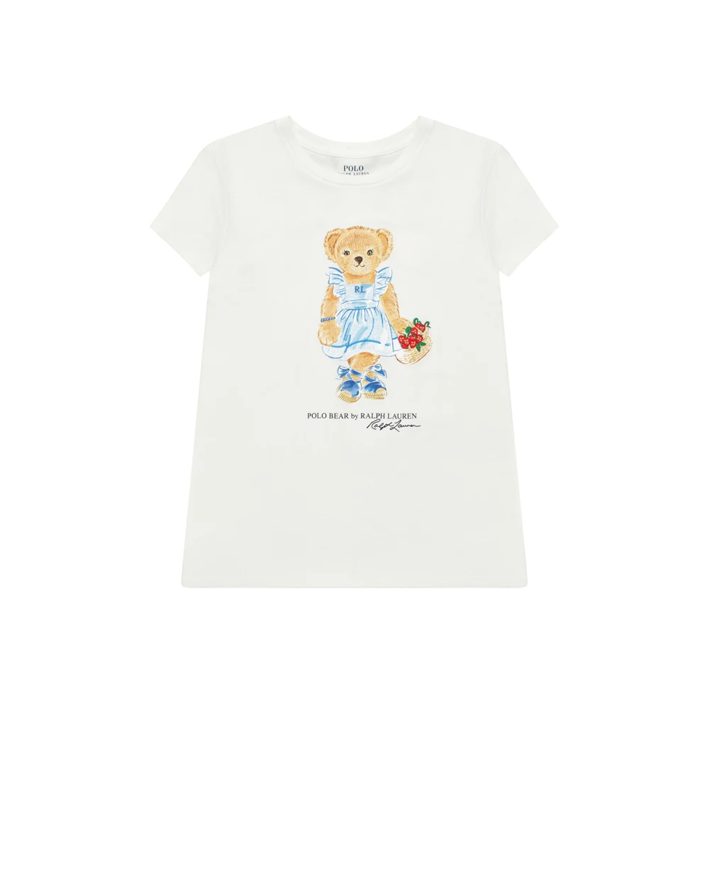 Детская футболка Polo Bear Polo Ralph Lauren Kids 313903888001, белый цвет • Купить в интернет-магазине Kameron