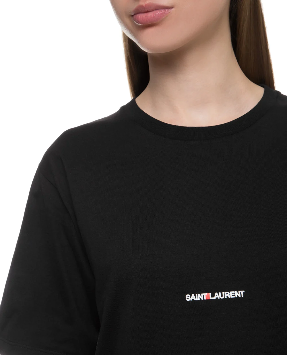 Футболка Saint Laurent 460876-YB2DQ, чорний колір • Купити в інтернет-магазині Kameron