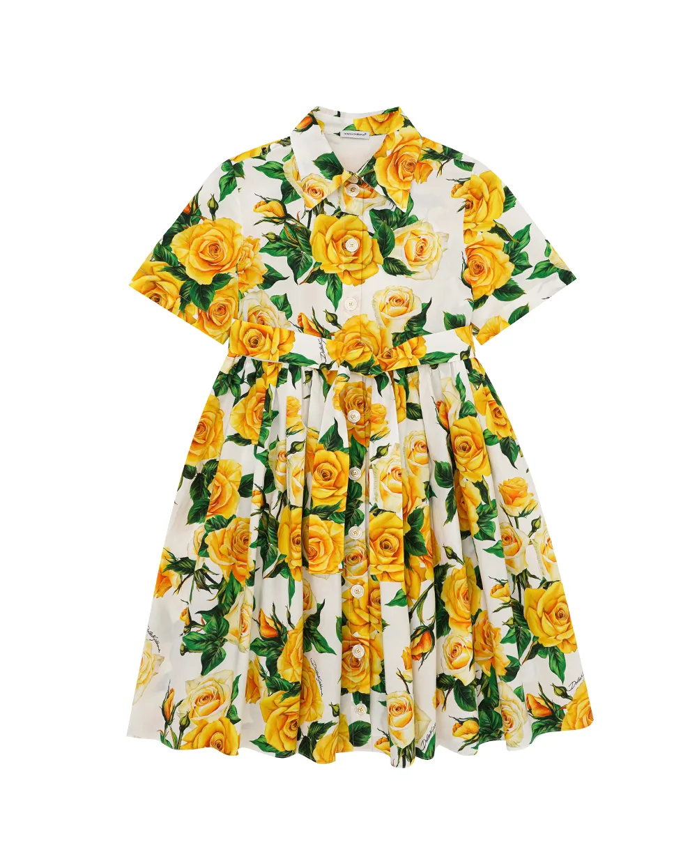 Детское платье Dolce&Gabbana Kids L53DR2-HS5QR-S, желтый цвет • Купить в интернет-магазине Kameron