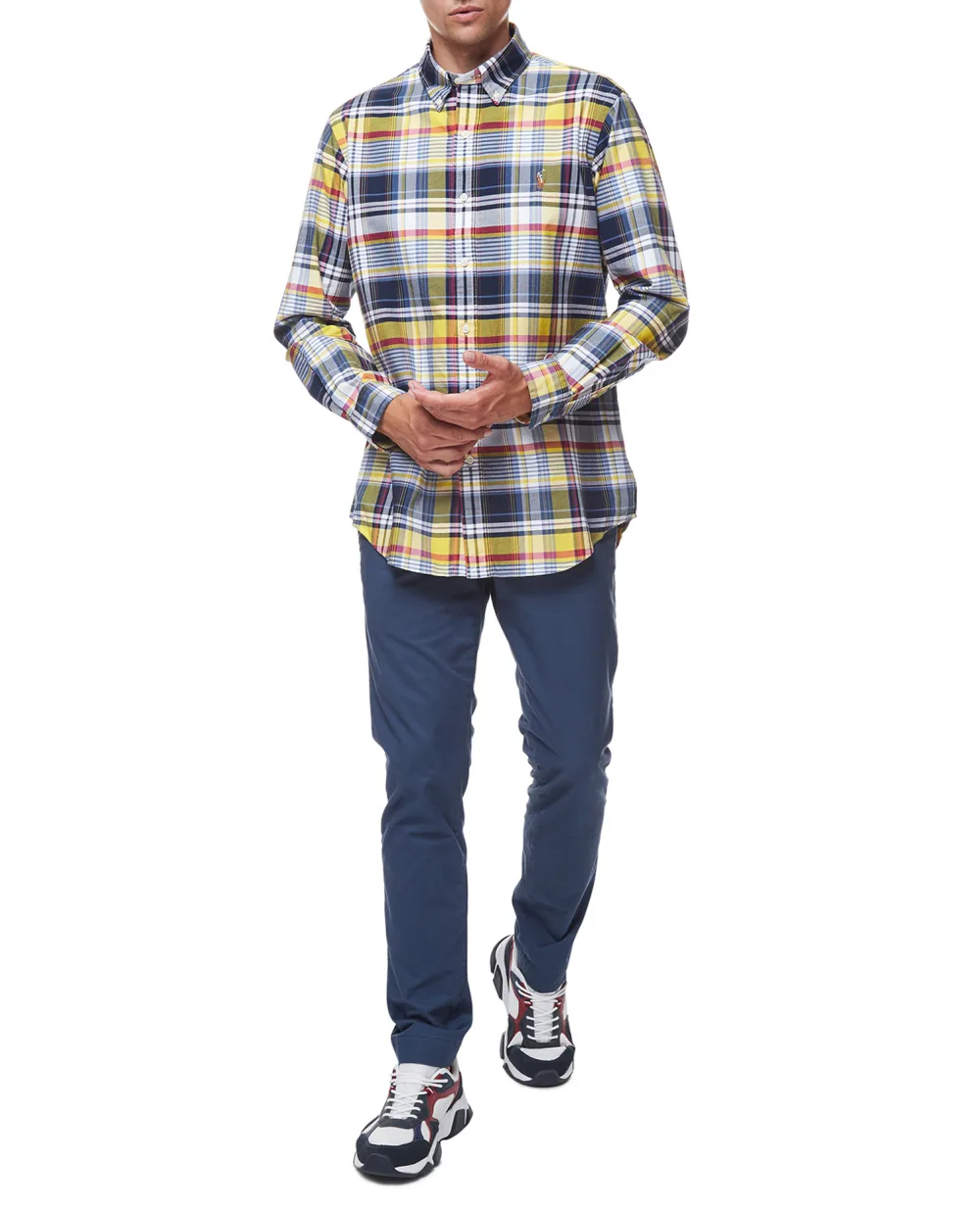 Рубашка Polo Ralph Lauren 710844556004, разноцветный цвет • Купить в интернет-магазине Kameron
