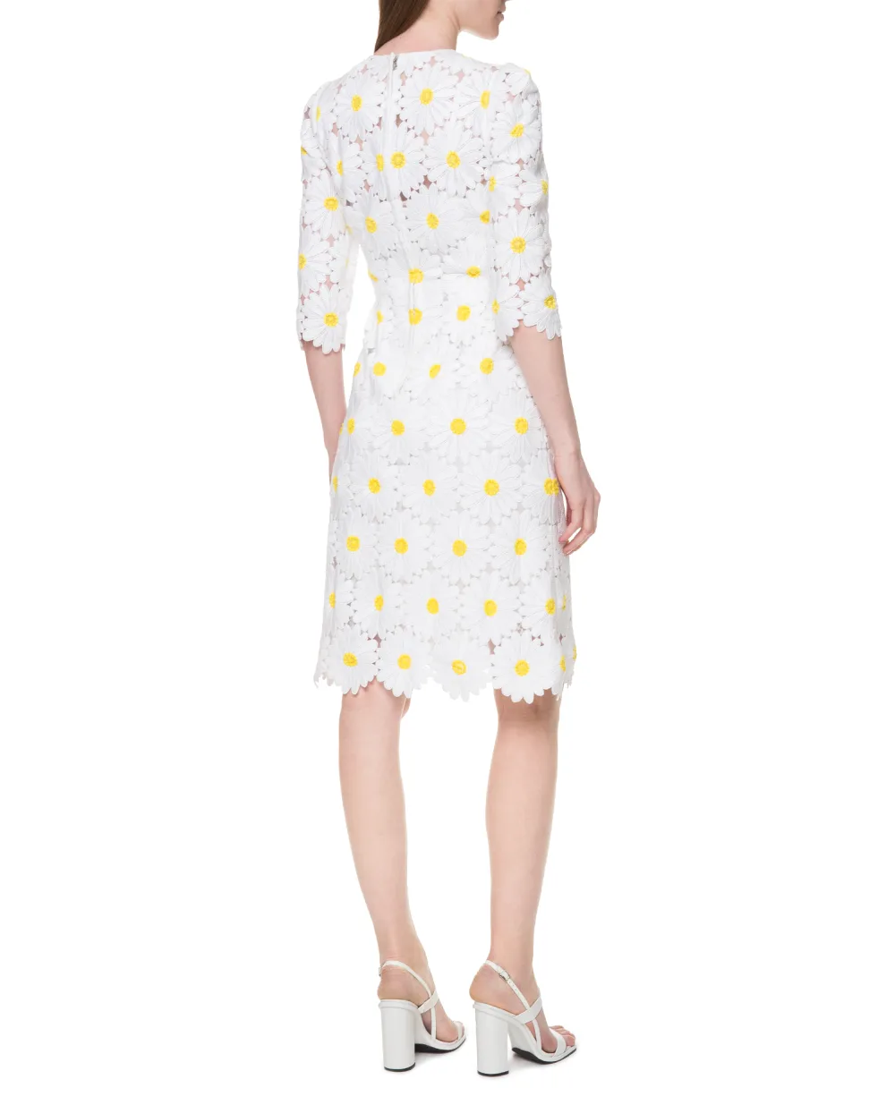 Платье Dolce&Gabbana F6UL4T-HLMHE, белый цвет • Купить в интернет-магазине Kameron