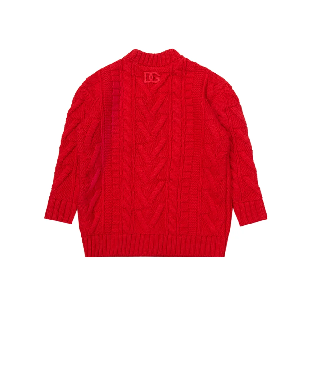 Шерстяной кардиган Dolce&Gabbana Kids L2KWC1-JAV49-, красный цвет • Купить в интернет-магазине Kameron