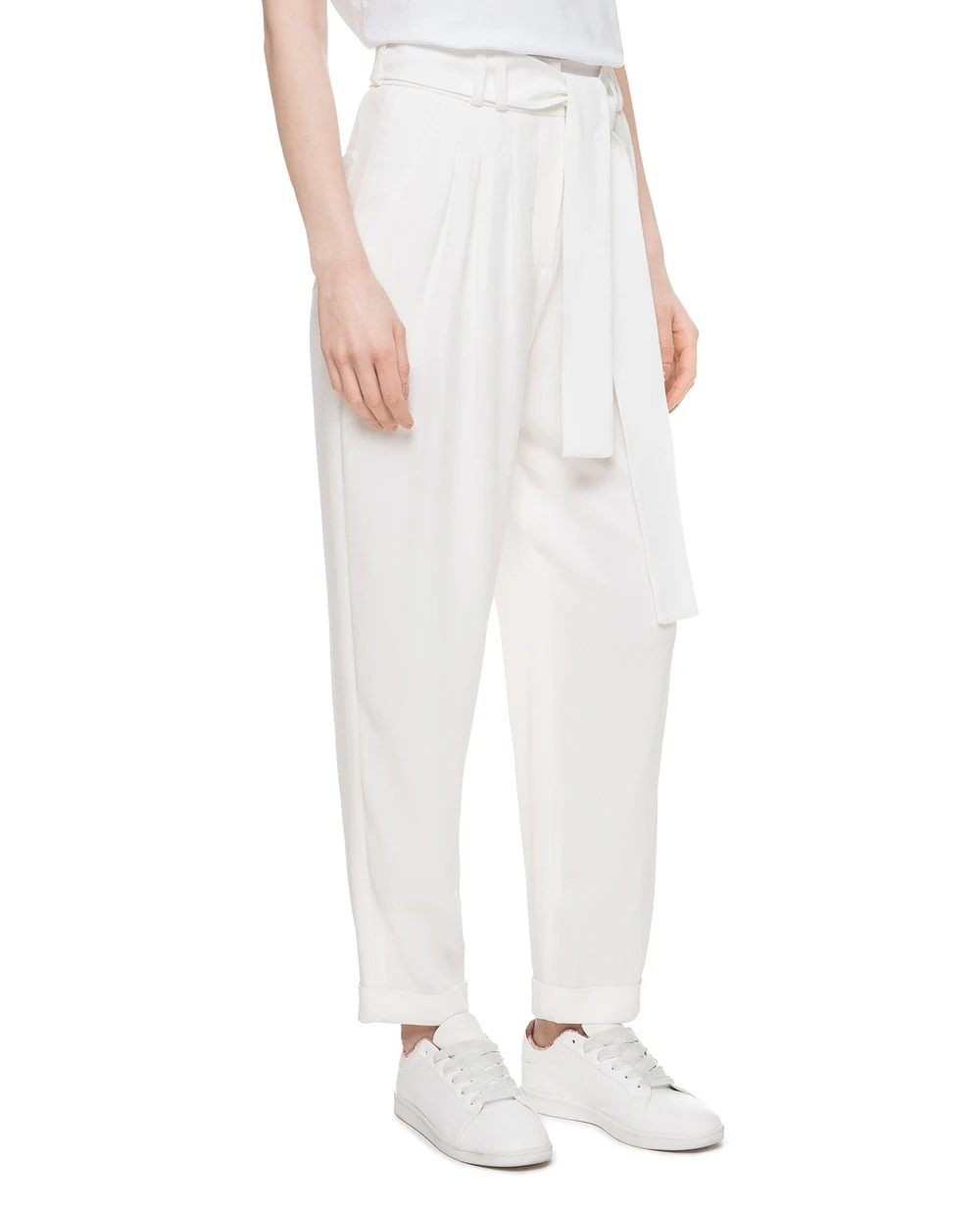 Штани Balmain RF05332207D, білий колір • Купити в інтернет-магазині Kameron