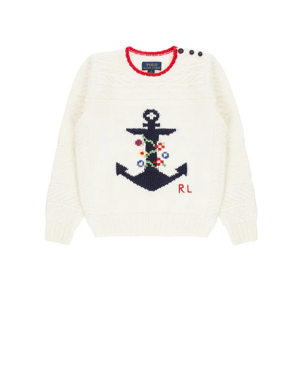 Свитер Polo Ralph Lauren Kids 311736817001, белый цвет • Купить в интернет-магазине Kameron