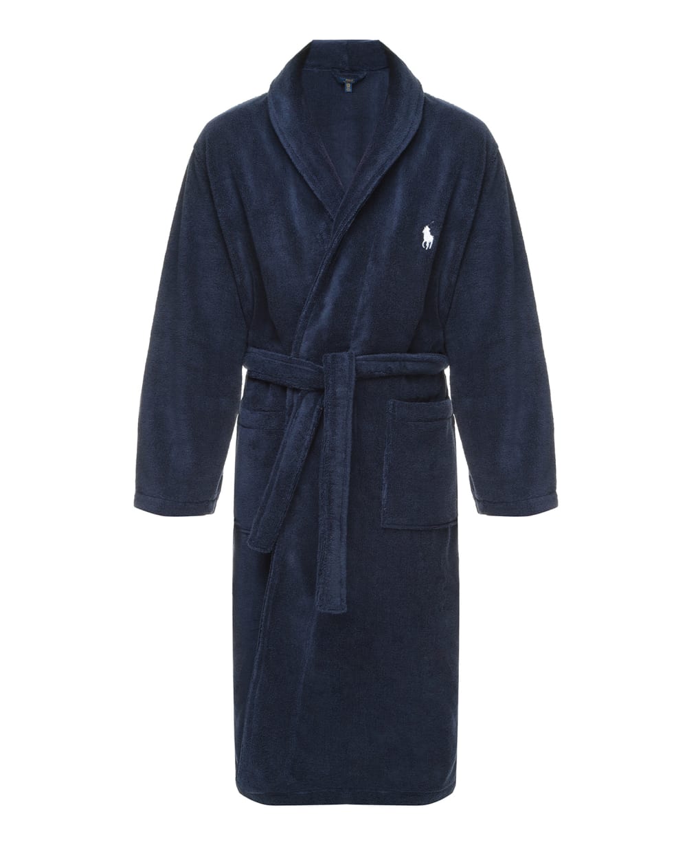 Махровый халат Polo Ralph Lauren 714853990001, синий цвет • Купить в интернет-магазине Kameron