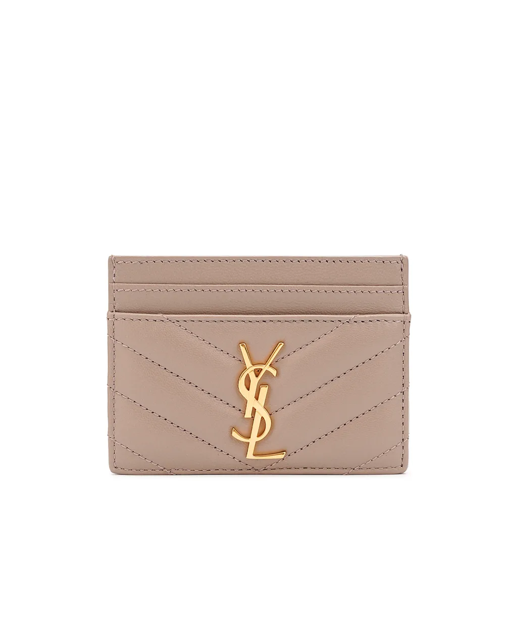 Визитница Saint Laurent 423291-AAA44, коричневый цвет • Купить в интернет-магазине Kameron