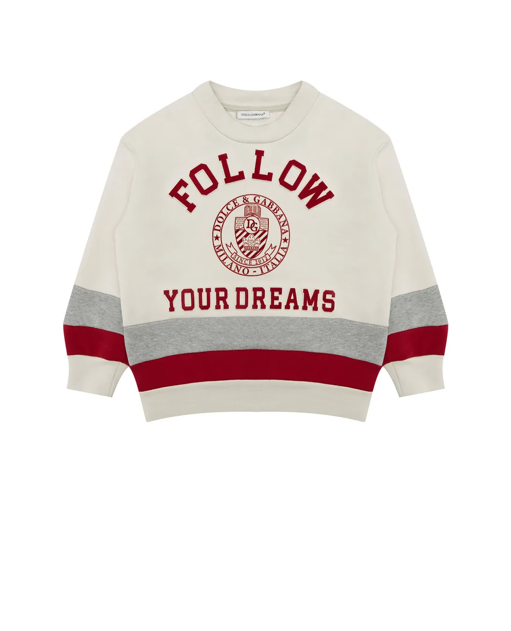 Свитшот Dolce&Gabbana Kids L4JWAV-G7A3Y-B, бежевый цвет • Купить в интернет-магазине Kameron