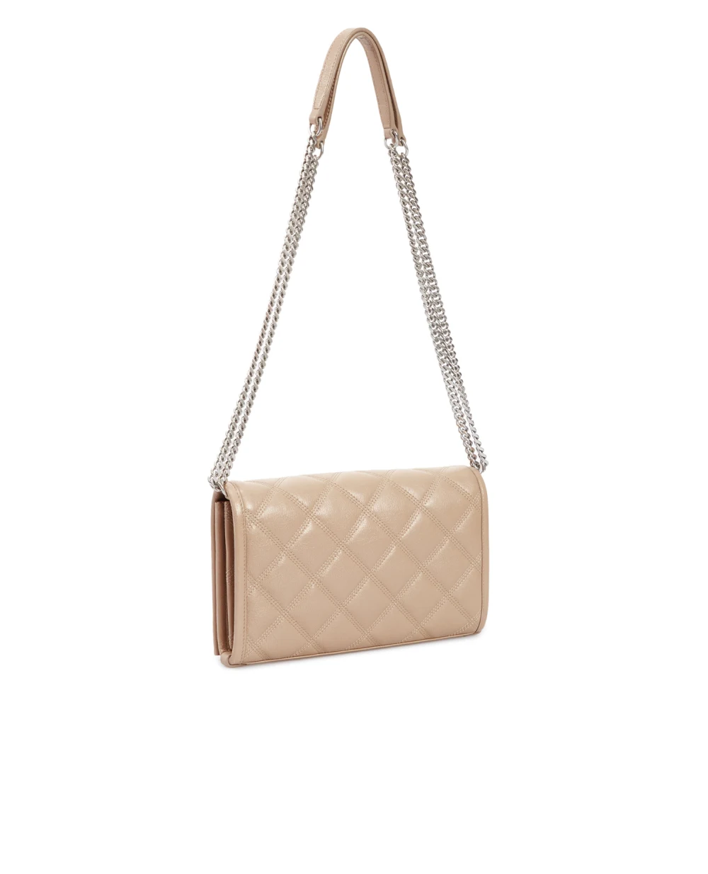 Кожаная сумка Becky Saint Laurent 585031-1D316, бежевый цвет • Купить в интернет-магазине Kameron