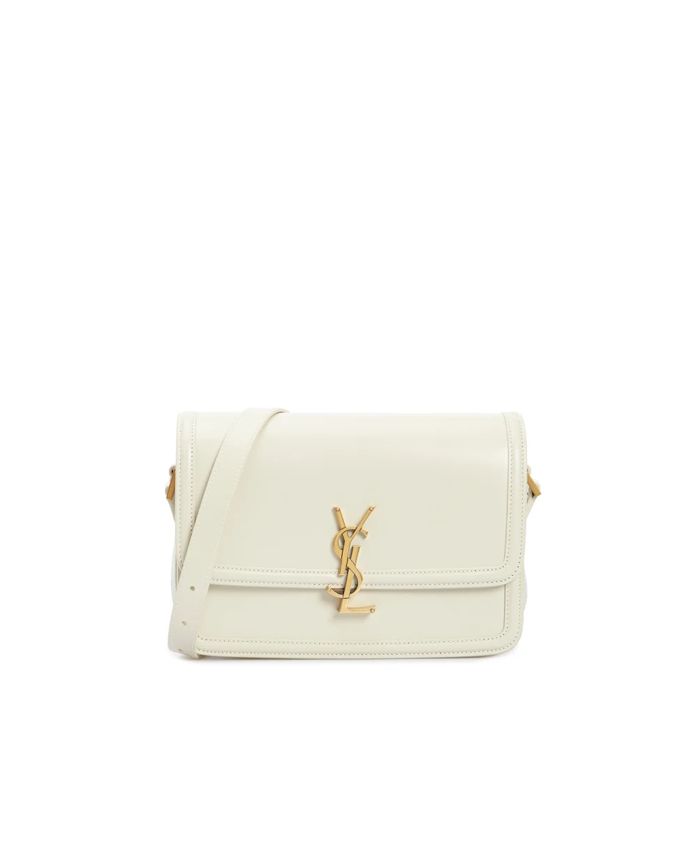 Кожаная сумка Solferino Medium Saint Laurent 634305-0SX0W-, белый цвет • Купить в интернет-магазине Kameron