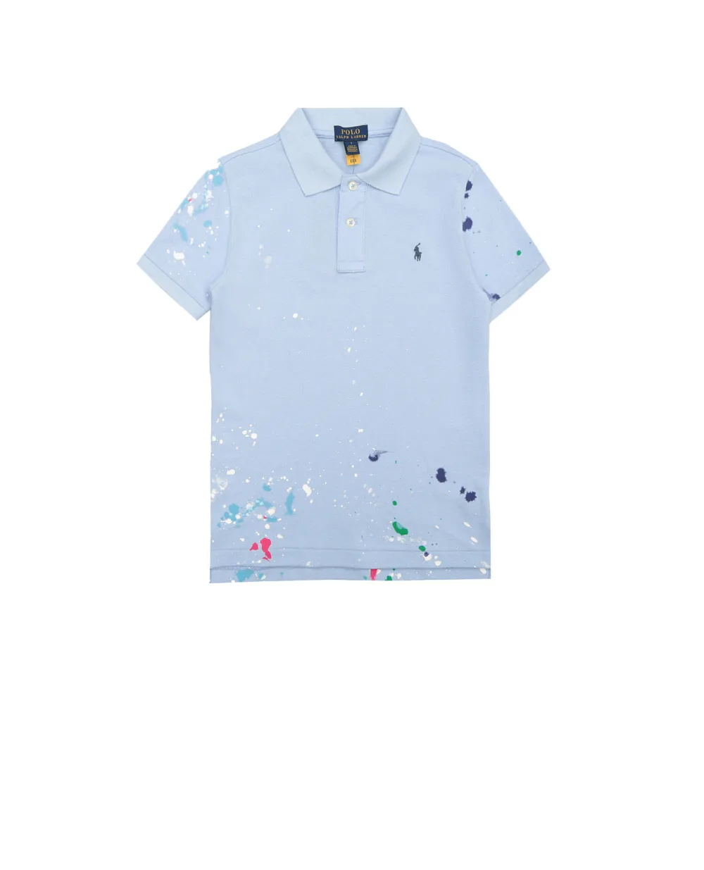 Детское поло Polo Ralph Lauren Kids 322858748003, голубой цвет • Купить в интернет-магазине Kameron