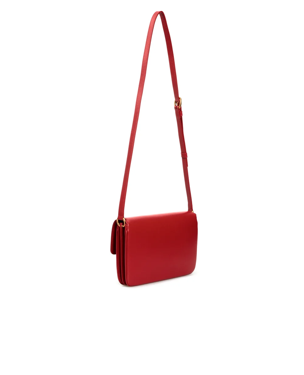 Кожаная сумка Le Maillon Saint Laurent 649795-2R20W-, красный цвет • Купить в интернет-магазине Kameron