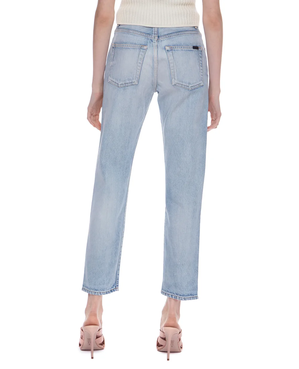 Джинсы Saint Laurent 648437-Y35AC, голубой цвет • Купить в интернет-магазине Kameron
