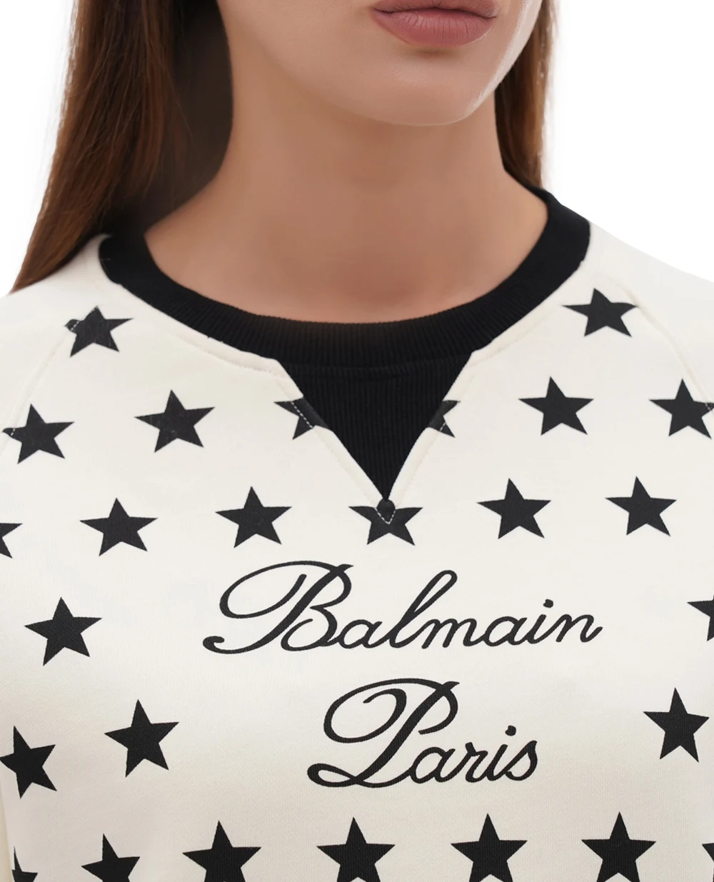 Свитшот Balmain CF1JO066GD27, бежевый цвет • Купить в интернет-магазине Kameron