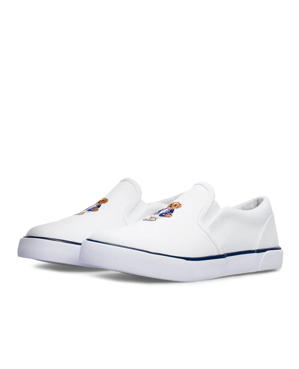 Слипоны Polo Ralph Lauren Kids RF103092-T, белый цвет • Купить в интернет-магазине Kameron