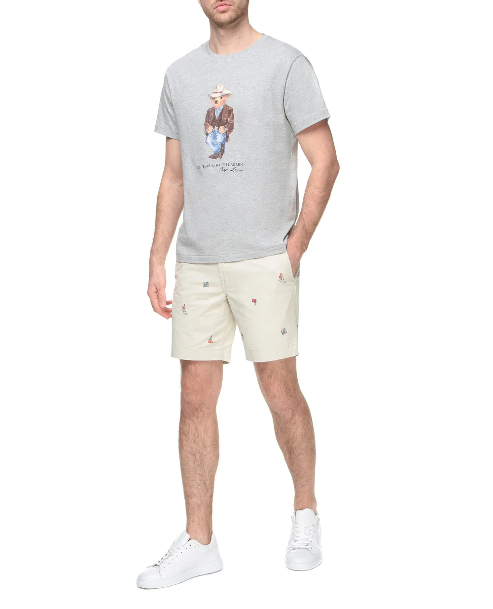 Футболка Polo Bear Polo Ralph Lauren 710858029001, серый цвет • Купить в интернет-магазине Kameron