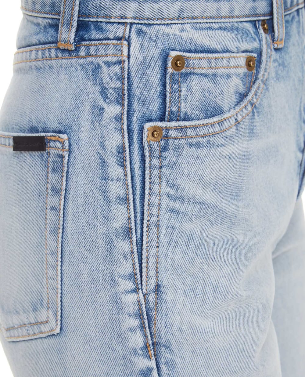 Джинсы Saint Laurent 614443-Y35AC, голубой цвет • Купить в интернет-магазине Kameron