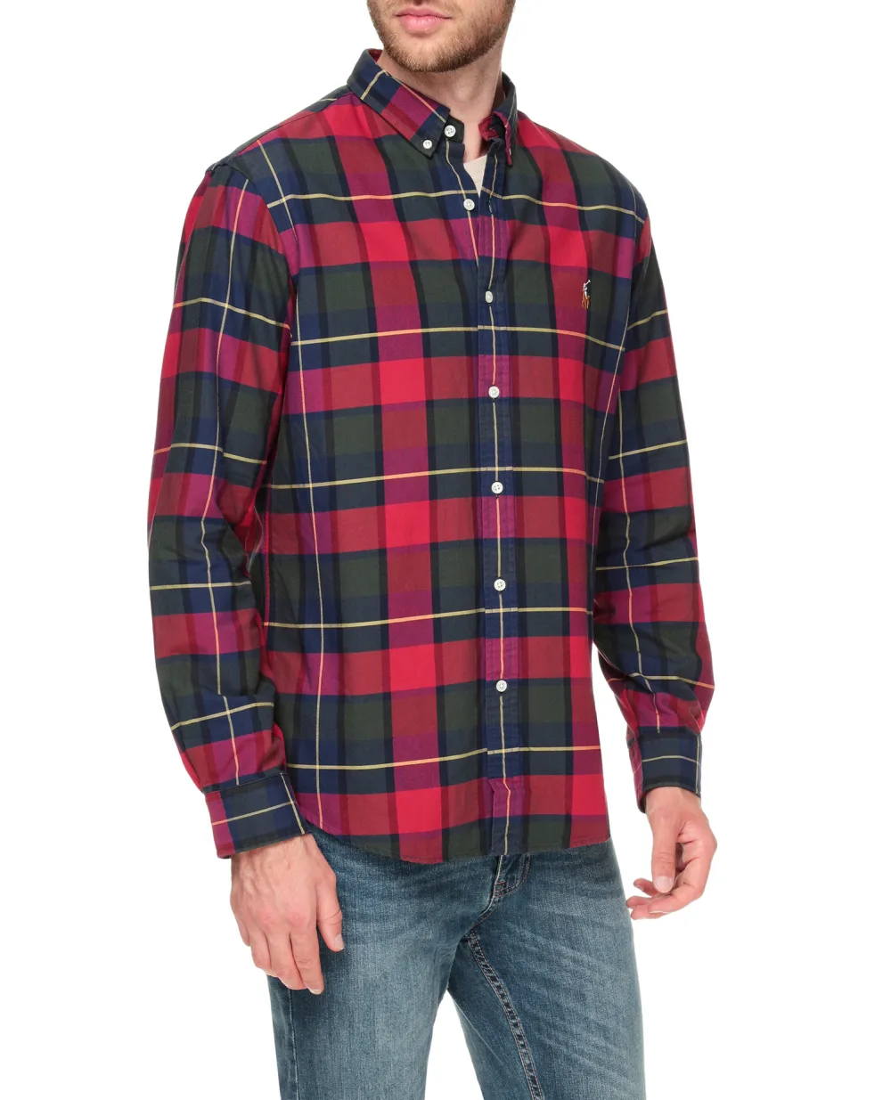 Рубашка Polo Ralph Lauren 710767441001, разноцветный цвет • Купить в интернет-магазине Kameron