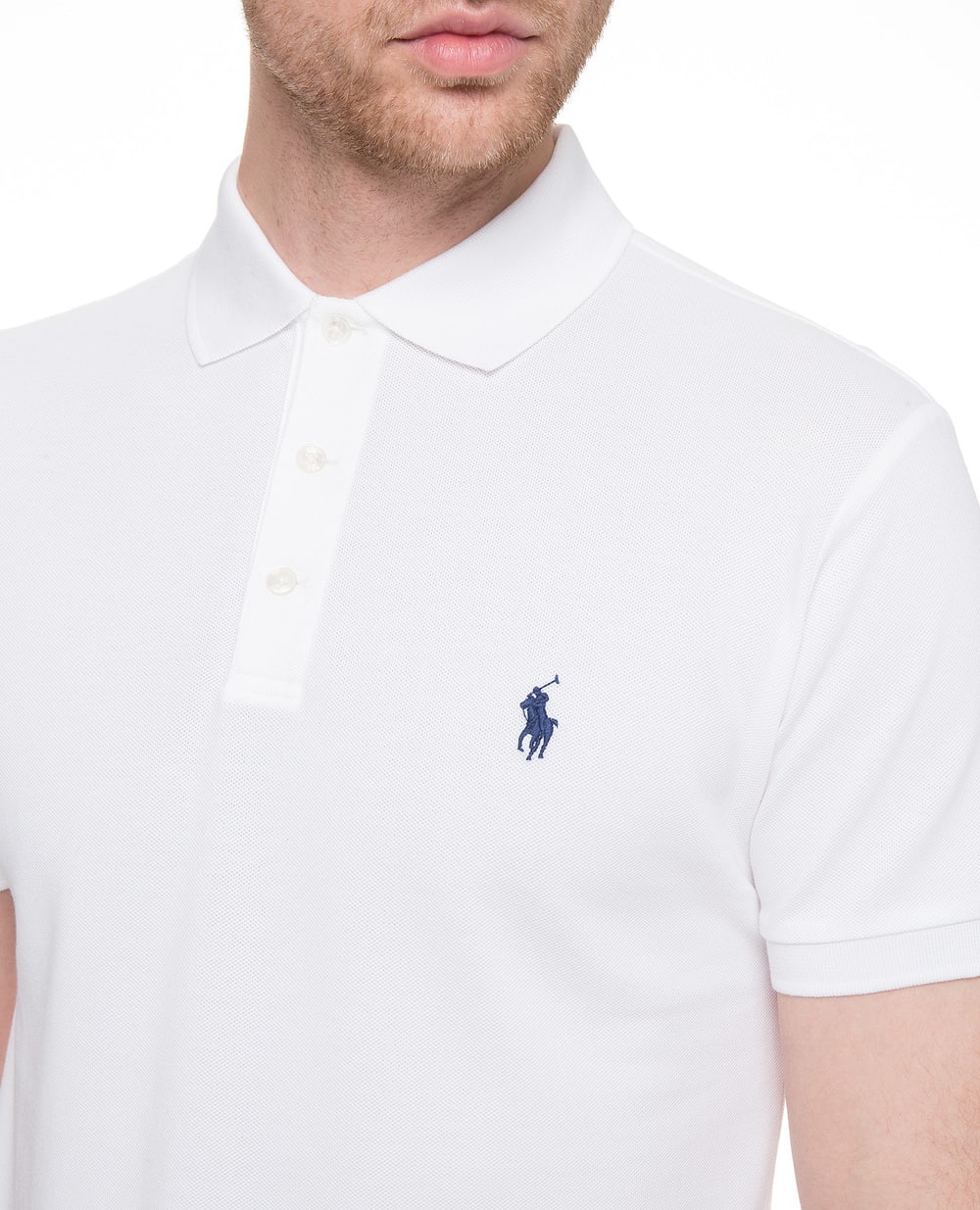 Поло Mesh Polo Ralph Lauren 710541705008, белый цвет • Купить в интернет-магазине Kameron