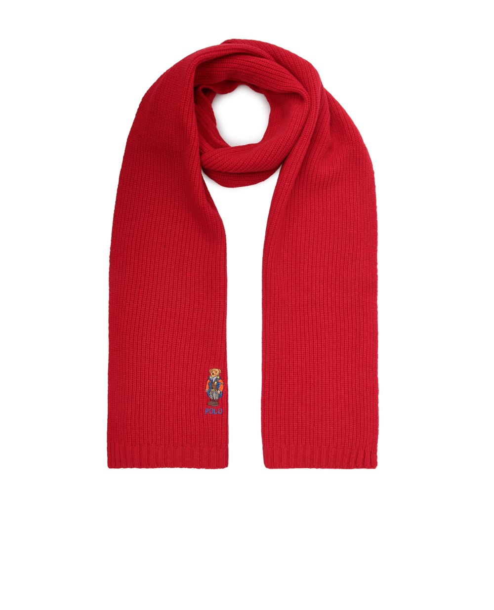 Шерстяной шарф Polo Ralph Lauren 449823794003, красный цвет • Купить в интернет-магазине Kameron