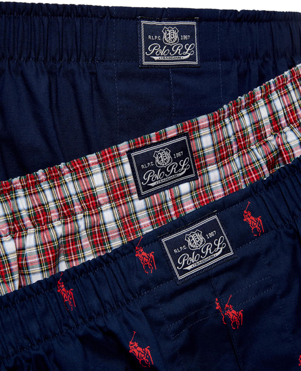 Трусы (3 шт) Polo Ralph Lauren 714830273005, разноцветный цвет • Купить в интернет-магазине Kameron