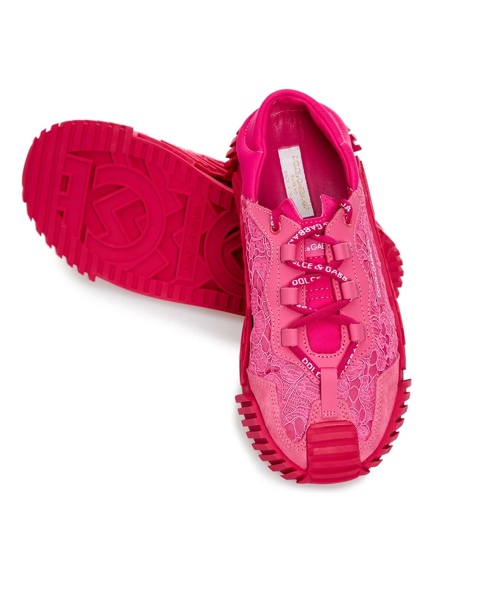 Детские кроссовки Dolce&Gabbana Kids D11008-AO237-M, фуксия цвет • Купить в интернет-магазине Kameron