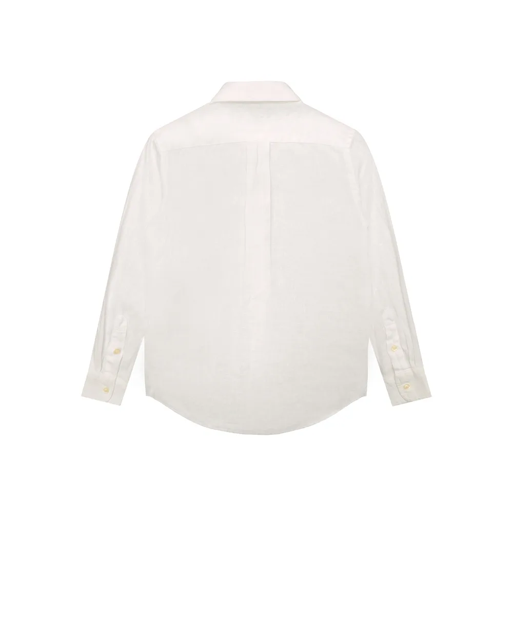 Детская льняная рубашка Polo Ralph Lauren Kids 321865270005, белый цвет • Купить в интернет-магазине Kameron