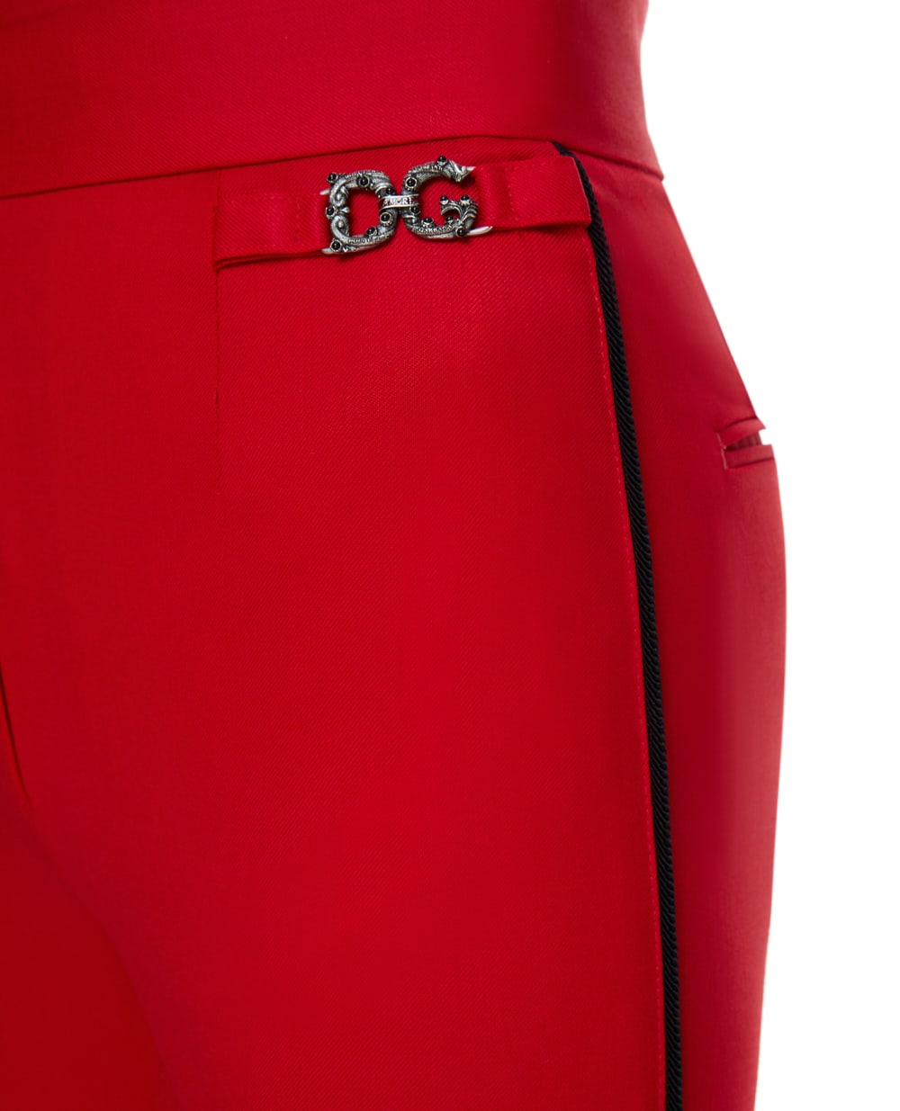 Шерстяные брюки Dolce&Gabbana FTBU1T-FUBE7, красный цвет • Купить в интернет-магазине Kameron