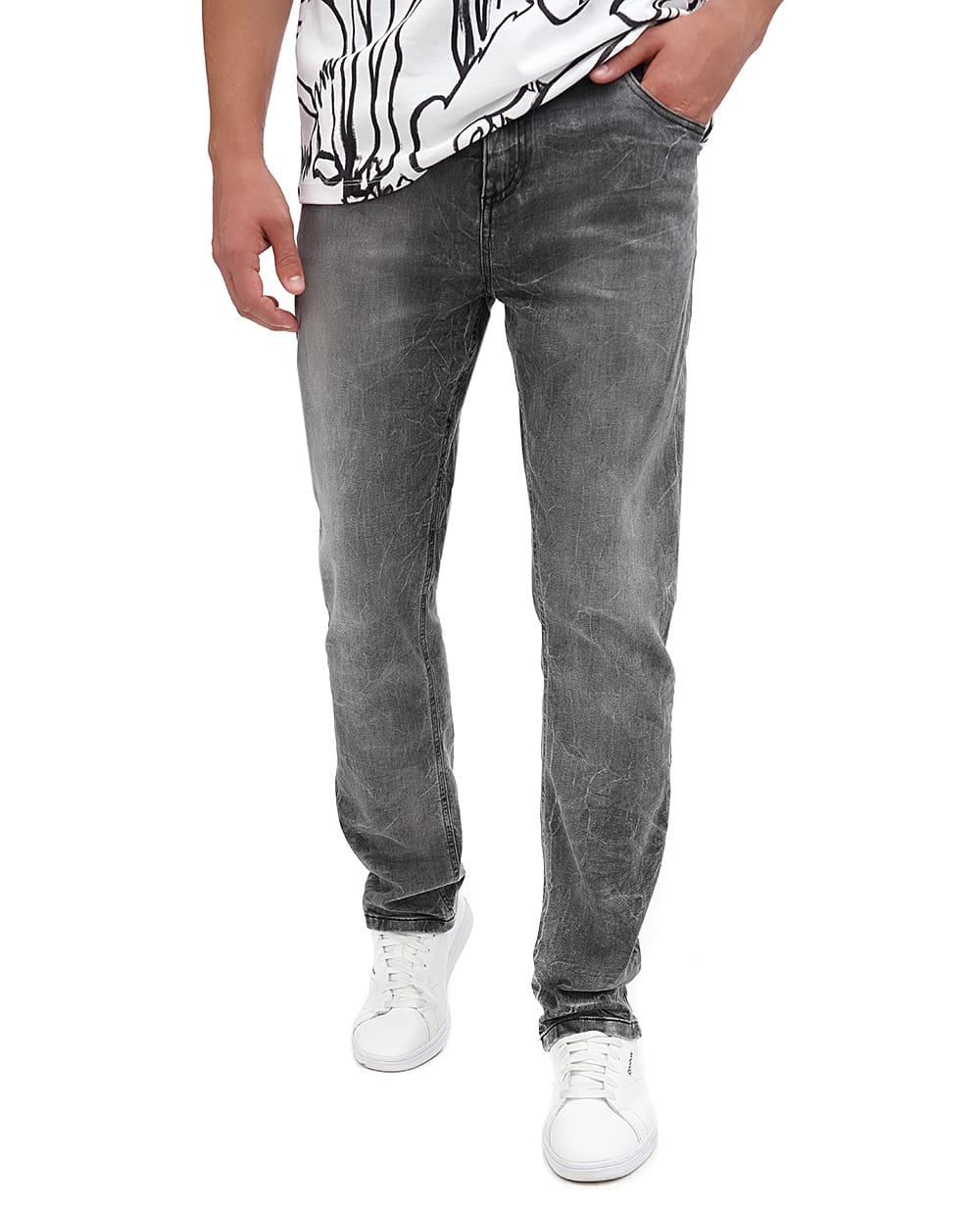 Джинси Balmain DH1MI043DE73, сірий колір • Купити в інтернет-магазині Kameron