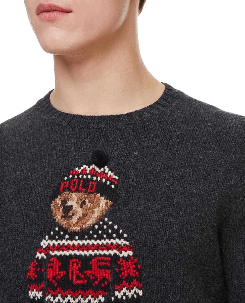 Шерстяной свитер Polo Ralph Lauren 710822540001, серый цвет • Купить в интернет-магазине Kameron