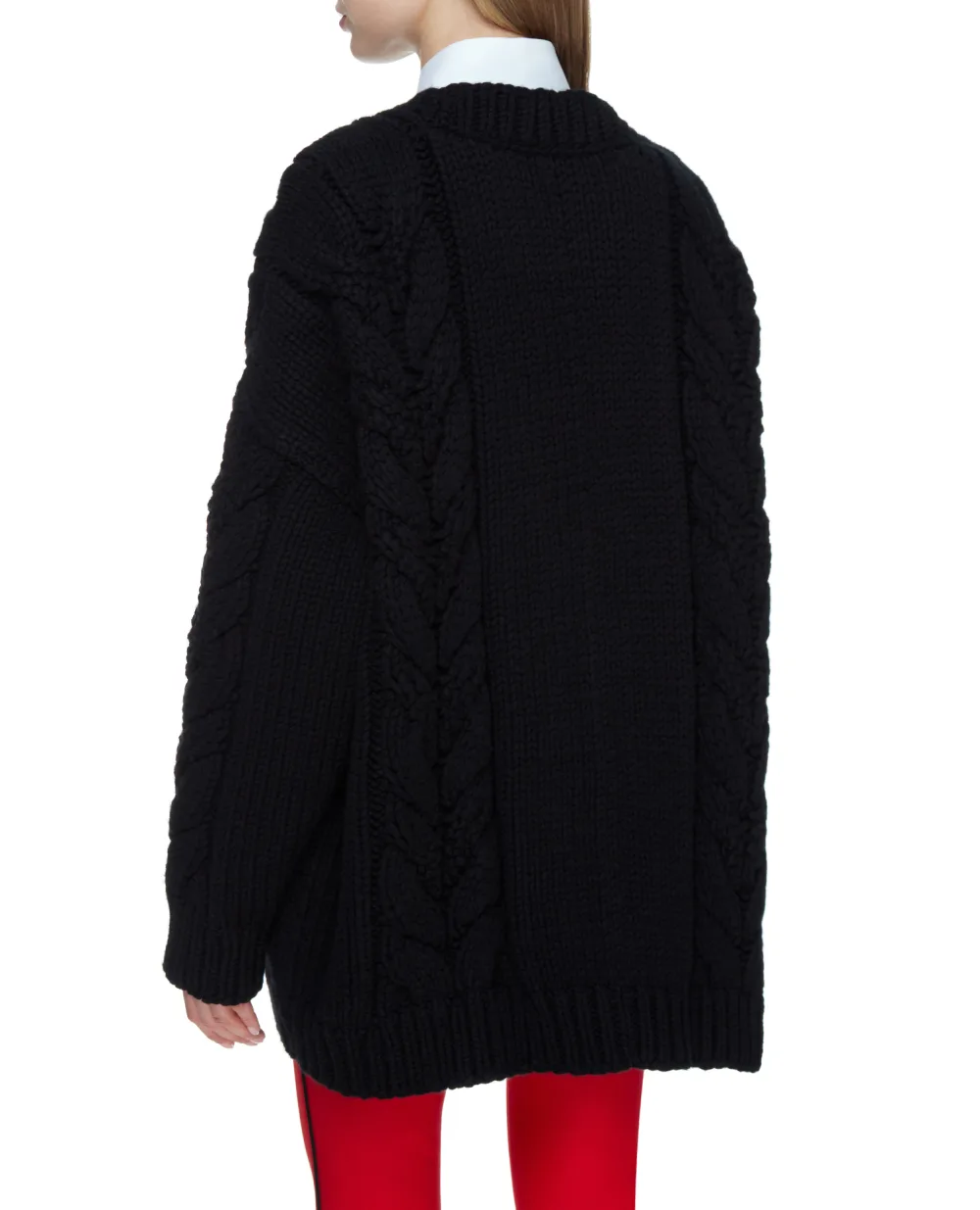 Шерстяной кардиган Dolce&Gabbana FXA80T-JBMD8, черный цвет • Купить в интернет-магазине Kameron
