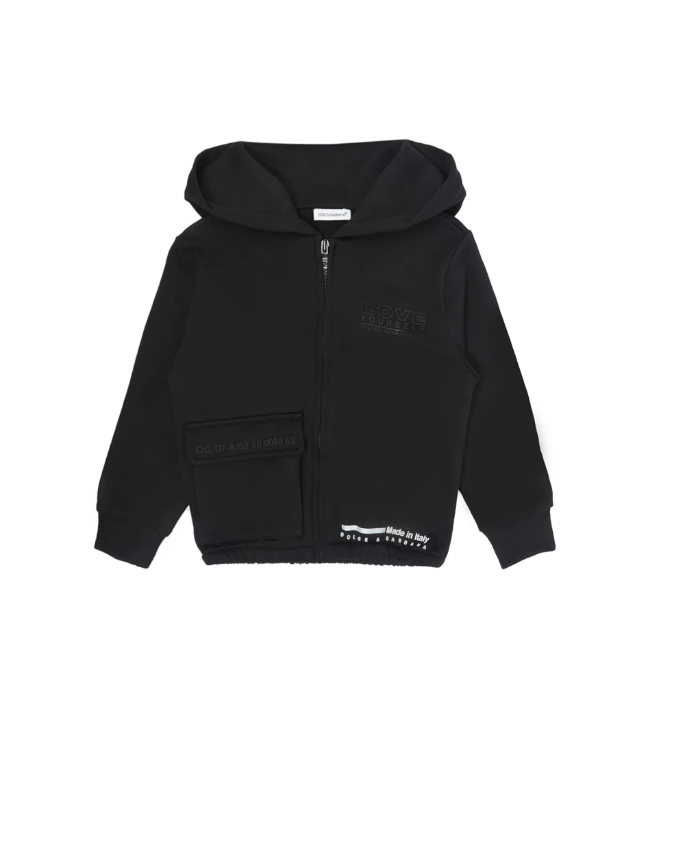 Худи Dolce&Gabbana Kids L4JWAA-G7YGW-B, черный цвет • Купить в интернет-магазине Kameron